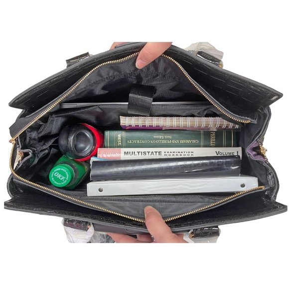 SAVANNAH Rolling Laptop Tote Bag Briefcase Travel Bag Carryall for Women - Picture 8 of 9